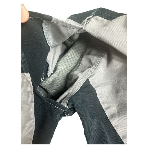 HARLEY-DAVIDSON Gray & Black Embroidered Vented Back Garage Shirt Men Sz L - Picture 3 of 4